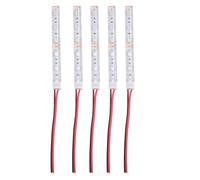 5Pcs 10Cm Waterproof Red 5050 Led Strip Lights Dc 12V Caravan Boat Car