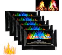 5PCS*10G Mag/ical Flames, Fire Colour Changing Powder & Colour Changing Fire Co/nes,Colour Fire for Outdoor Campfires,Long-Lasting Fire Colour Changing Powder,Fire Pit Colour Changing Flames