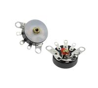 5PCS 10K RV12 Straight Angle Radio Potentiometer RV12MM B503 B103 B10K B50K Power Amplifier Volume Potentiometer With Switch(Flat Foot B10K)