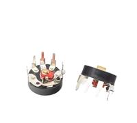 5PCS 10K RV12 Straight Angle Radio Potentiometer RV12MM B503 B103 B10K Power Amplifier Volume Potentiometer with Switch(Flat Foot B10K)