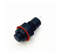 5pcs 10mm Round Self-Locking Push Button Switch ON-OFF Car Boat Dashboard Pushbutton Switches DS211 DS213 250V 1A RRBXXUYN(5Pcs Black,Momentary)