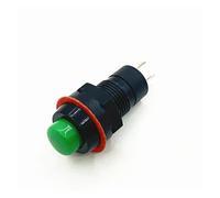 5pcs 10mm Round Self-Locking Push Button Switch ON-OFF Car Boat Dashboard Pushbutton Switches DS211 DS213 250V 1A RRBXXUYN(5Pcs Green,Momentary)