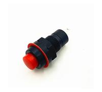 5pcs 10mm Round Self-Locking Push Button Switch ON-OFF Car Boat Dashboard Pushbutton Switches DS211 DS213 250V 1A RRBXXUYN(5Pcs Red,Momentary)