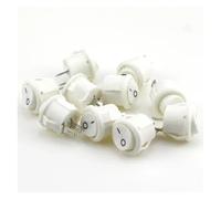 5pcs/10pcs 16mm diameter round rocker switches(White 10PCS)