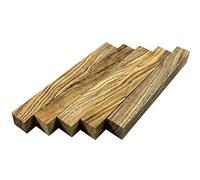 5pcs/10pcs/20pcs/30pcs/40pcs/50pcs Tiger Stripe Wood Turning Blanks Craft Pen Block Woodworking Project Kits 127mmx15mmx15mm (5)