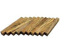 5pcs/10pcs/20pcs/30pcs/40pcs/50pcs Tiger Stripe Wood Turning Blanks Craft Pen Block Woodworking Project Kits 127mmx15mmx15mm (10)