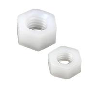 5PCS/10PCS/20PCS/50PCS White Or Black Plastic Nylon Hex Hexagon Nut(White Color,M12 (10pcs))
