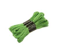 5pcs 10pcs 20pcs Embroidery DIY Silk Line Branch Threads Similar Thread Floss Skein Cross Stitch Ideal for Arts & Crafts(Green,5Pcs)