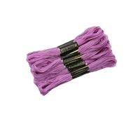5pcs 10pcs 20pcs Embroidery DIY Silk Line Branch Threads Similar Thread Floss Skein Cross Stitch Ideal for Arts & Crafts(Purple,10Pcs)