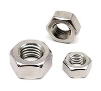 5PCS/10PCS/25PCS/50PCS/100PCS/200PCS/500PCS 304 Stainless Steel Hex Hexagon Nut(10pcs M10)
