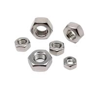 5PCS/10PCS/50PCS Left Hand Thread 304 Stainless Steel Reverse Opposite Hex Hexagon Nut(M5 50pcs)