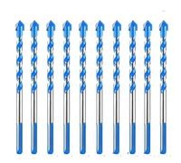 5PCS/10PCS 6mm Tungsten Carbide Drill Bits For Bench Ceramic Wall Tile Marble Hole Saw Diamond Drilling(10PCS BLUE)