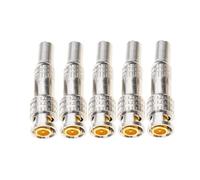 5PCS/10PCS 75-5 Crimp BNC Compression Connector BNC Male Connector Easy Installation for CCTV Camera System Professional Grade Video Connector