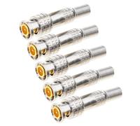 5Pcs / 10Pcs 75-5 Solderless BNC Male Connector BNC Compression Connector for CCTV Camera Systems Easy Installation Commercial