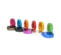 5pcs/10pcs/Colourful Aluminum Thumb Nut Hand Tighten Nut M3 M4 M5 M6 M8(Purple,M8 5pcs)
