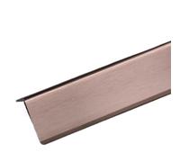 5Pcs 10Pcs Corner Protection Strips Aluminum Alloy Metal Wall Protection Strips Corner Anti-Collision Stickers(Rose Golden,1x1x50cm 5Pcs)