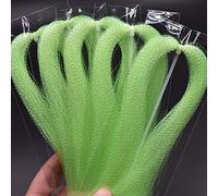 5Pcs/ 10Pcs Crystal Flash Tinsel for Fly Fishing Flies Fly Tying Material (Pearl Green, 10 Packs)