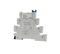 5PCS 10PCS Din Rail Slim Relay Module 41F-1Z-C2-1 Integrated PCB Mount Power Relay Holder 12V 24V ACDC RelaySocket 6.2mm(White 24VDCAC 10Pcs)