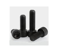 5pcs/10pcs DIN912 M3 M4 M5 M6 M8 M10*50/55/60/65/70/80/90/100mm Grade 12.9 Long Black Hexagon Hex Socket Head Cap Screw(X100mm,M5 10pcs)