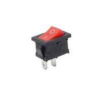 5PCS 10PCS KCD1 Push Button Switch 2 position On-OFF 15x21mm 2/3 Pin SPST switches 10A/125V 6A/250V Boat Rocker Switch IDGTTLDF(Red On-Off 2 Pin,5PCS)