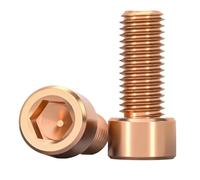 5pcs-10pcs T2 copper hexagon socket head screw M2 M2.5 M3 M4 hexagon socket head machine bolt(10mm(L),M3 10pcs)