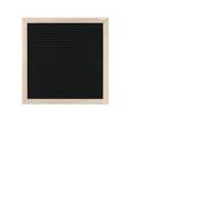 5pcs 10x10 Inch Home Decor Felt Letter Board Convey Information Corkboard Oak Wood Message Boards Decoration for Home(Black)