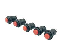 5pcs 12mm Self-Lock Pushbutton Switches ON-OFF red Push Button Switch 3A /125VAC 1.5A/250VAC DS-228 DS-428