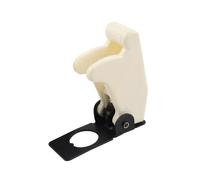 5PCS 12mm Toggle Switch Flip Up Cover Auto Car Boat Truck Illuminated Led, Waterproof Anti-mis-touch (White)