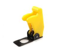 5PCS 12mm Toggle Switch Flip Up Cover Auto Car Boat Truck Illuminated Led, Waterproof Anti-mis-touch (Yellow)
