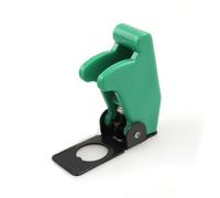 5PCS 12mm Toggle Switch Flip Up Cover Auto Car Boat Truck Illuminated Led, Waterproof Anti-mis-touch (Green)