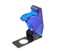 5PCS 12mm Waterproof and Anti-mis-touch Toggle Switch Cover Auto Car Boat Truck Illuminated Led Toggle Switch Flip Up Cover (Transparent Blue)