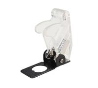 5PCS 12mm Waterproof and Anti-mis-touch Toggle Switch Cover Auto Car Boat Truck Illuminated Led Toggle Switch Flip Up Cover (Transparent White)