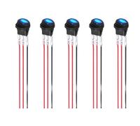 5pcs 12V 20A LED Light Round Switches With Wiring Marine Toggle Switches For Automotive & Electronics Projects Electrical Circuit Control