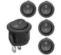5Pcs 12v Awitch, Toggle Switch, Rocker Switch, Switches, 12v Light Switch, Witches for Car, Boat, Homehold Application