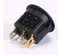 5PCS 12V ON OFF Round Rocker Switch with Blue LED Light for Car Van Boat Dashboard Electronic Control SPST Toggle Switch 20A 2 Pin 3 Pin
