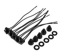 5PCS 12V Push Button Switch Waterproof Push-Button On-Off Switch Single Pole Switch For Motorcycle/Car 4 inch Leads,car switch
