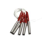 5pcs 14mm Diameter 80~95mm 304SUS Cartridge Heater 380V Single Head Heating Tube 350W 360W 370W 390W 400W Resistance Element(400W 14x95mm)
