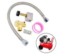 5pcs 14x1 5mm Thread Check Valve Kit for Air Compressors and Pumps Complete Set for Reliable Moisture Management (400mm Hose)