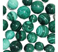 5pcs 15-16mm Malachite Balls Green Quartz Raw Stone Gem for Home Decor Crafts