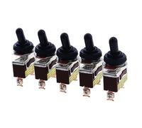 5pcs 15A 250V ON/OFF SPST 2Pin Heavy Duty Rocker Switch Car Boat Rocker Toggle Switch With Waterproof Boot push button IDGTTLDF