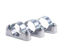5Pcs 16 20 25 32 40 50mm Aluminum Alloyl Off-Wall Code Saddle Clip Pipe Clamp Pipe Bracket Fixed Clip(20mm 5pcs)
