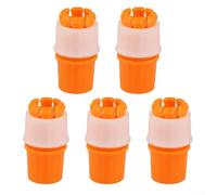 5Pcs 16-20 mm Hose to Hard Pipe Adapter for Garden Tap Connectors - Plastic Quick-Connect Fitting with Interlaced Screw Teeth, Watertight Seal, and Concave-Convex Grip Design