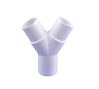 5Pcs 16/20mm PVC Y Type Tee Fork Water Pipe Connector Aquarium Fish Tank Air Hose Splitter Garden Irrigation Drip Box Joint(20mm)