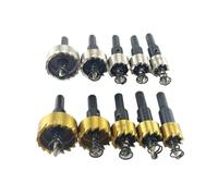 5Pcs 16-30mm HSS Hole Saw Set Titanium Coated Drill Bit Drilling Crown for Metal Alloy Stainless Steel Wood Cutting Tool(Titanium Coated)