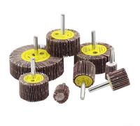 5pcs 16-40mm 80 Grit Sanding Flap Wheel Discs with 6mm Shank for for Rotary Tools, Abrasive Emery Cloth Grinding and Polishing Wheels for for Metal, Wood, Furniture,(30mm)