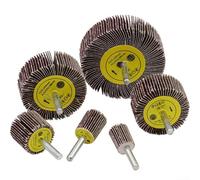 5pcs 16-40mm 80 Grit Sanding Flap Wheel Discs with 6mm Shank for for Rotary Tools, Abrasive Emery Cloth Grinding and Polishing Wheels for for Metal, Wood, Furniture,(40mm)