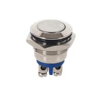 5Pcs 16mm Waterproof Momentary Reset 1NO Metal Push Button Switch Screw Terminal(High Head)