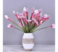 5pcs 17.5" Artificial Carnivorous Pitcher Plant Pink Fake Sarracenia for Vase Bouquet and Home Wedding Festival Decoration.(Purple Pink)