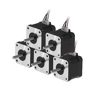 5PCS 17HS4401 Nema17 Stepper Motor 4-lead 42 42BYGH 1.5A With Line For 3D Printer CNC Engraving Machine(17HS4401S-XH2.54)
