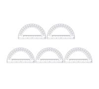 5PCS 180 Degrees Protractors Clear Protractor Angles Measurement Tool for Students Teacher Measuring Drawing Project Angle Measurement Tool